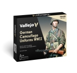 Vallejo 770261 - Farb-Set Deutsche Tarn-Uniformen WWII (16 x 18 ml)
